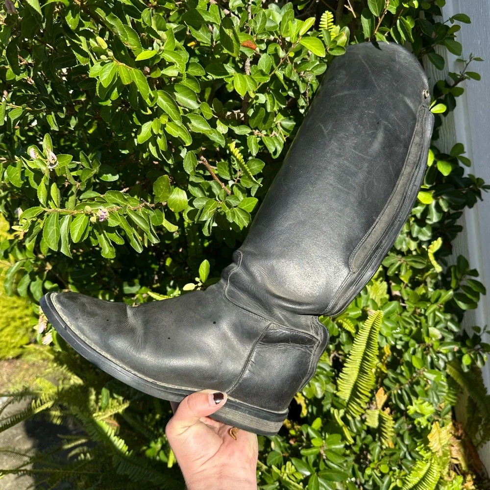 Ariat Black Tall Leather Riding Boots